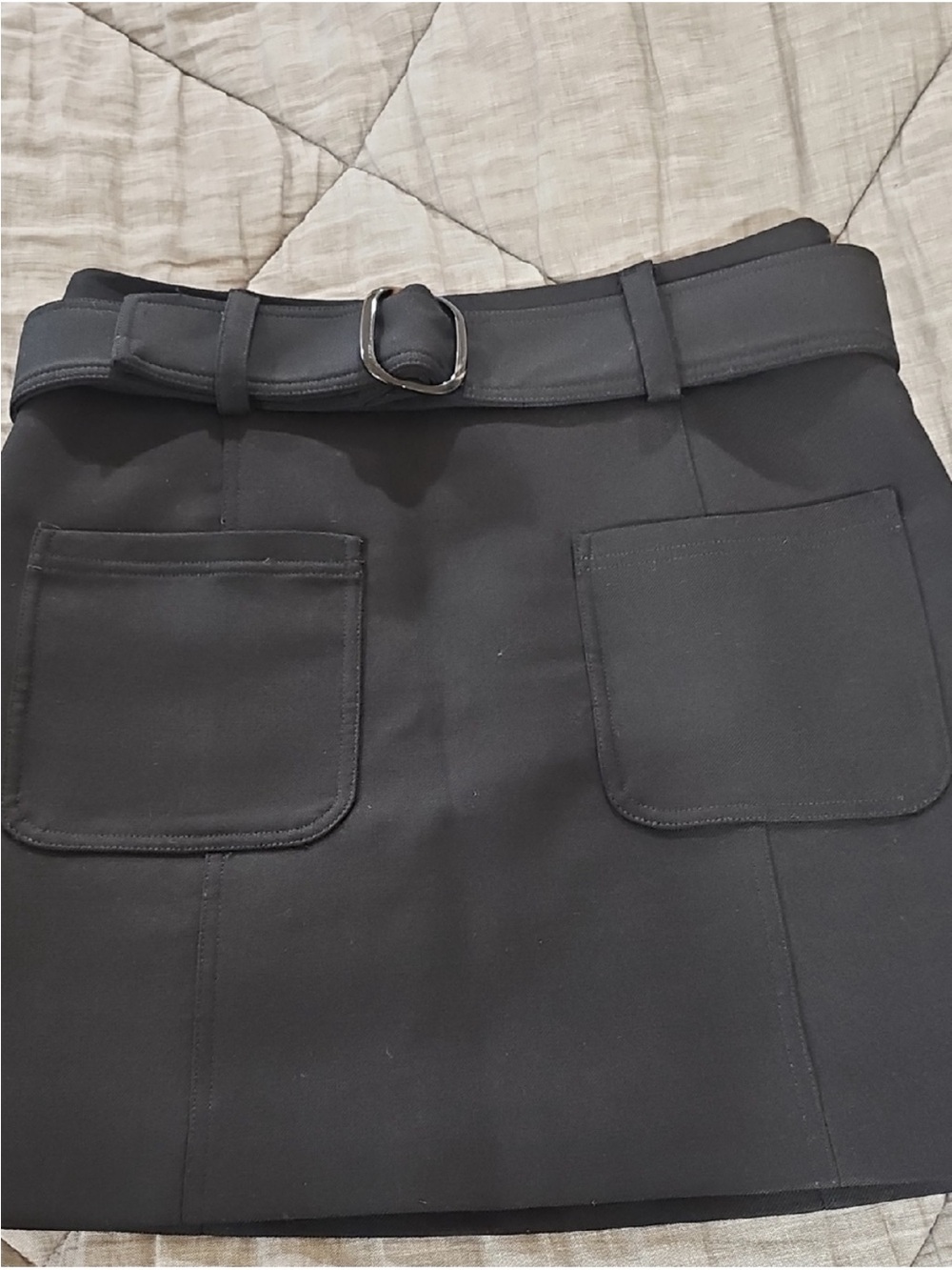 Sezane Wool Mini Skirt